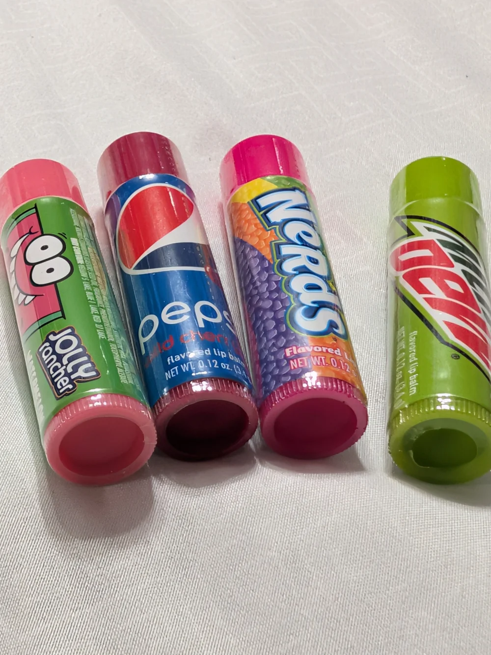 Novelty Flavored Lip Balm Pack — Pink & Green Tubes